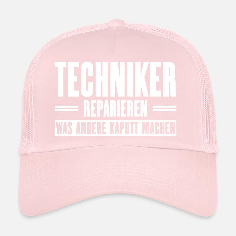 Servicetechniker Support Spruch für Handwerker Trucker Cap