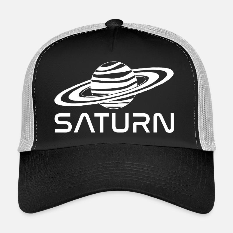 Planète saturne blanche Casquette trucker 