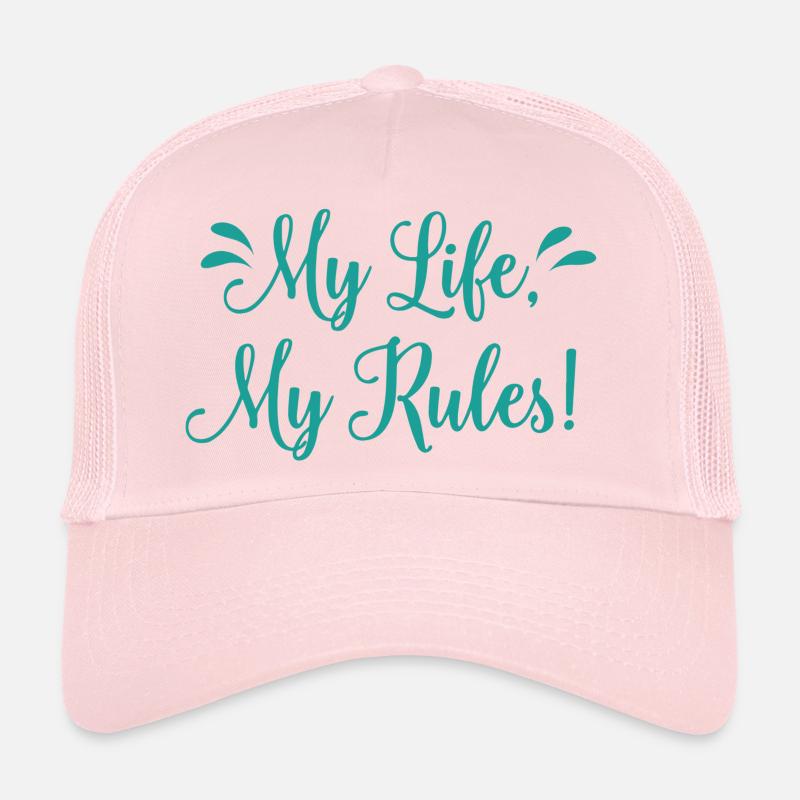 My Life my rules Casquette trucker 