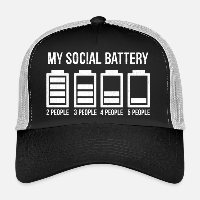 my social battery Casquette trucker 