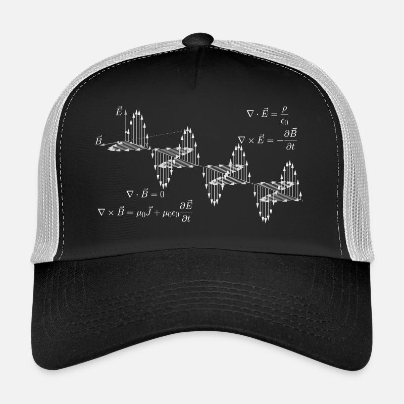 Maxwell-Gleichungen - Trucker Cap - Schwarz/Steingrau