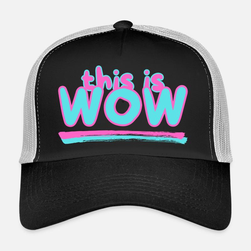 This is WOW - Trucker Cap - black/stone grey