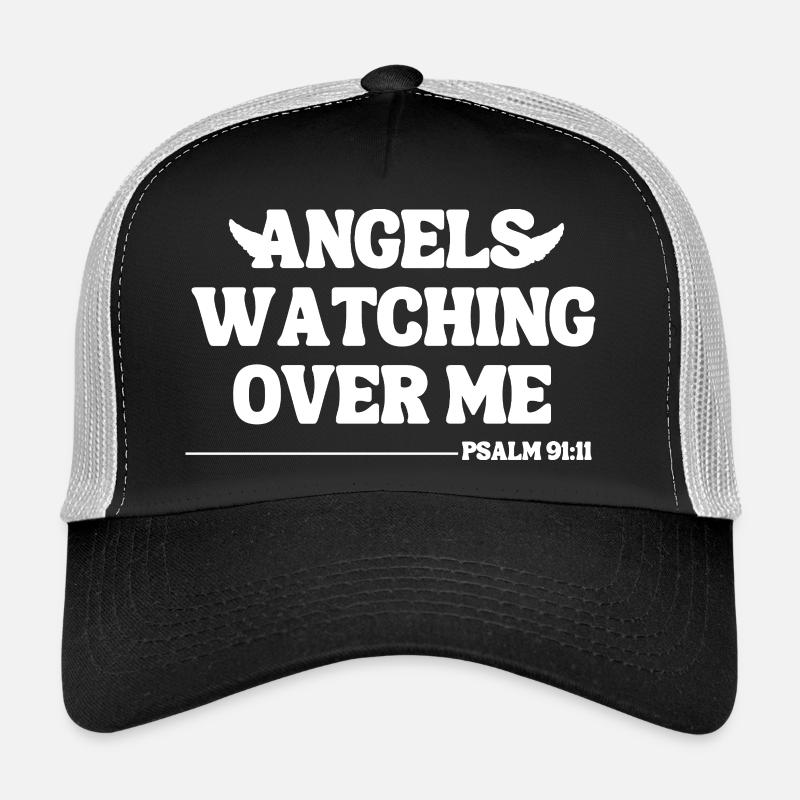Angels Watching Over Me – Psalm 91:11 - Trucker Cap - black/stone grey