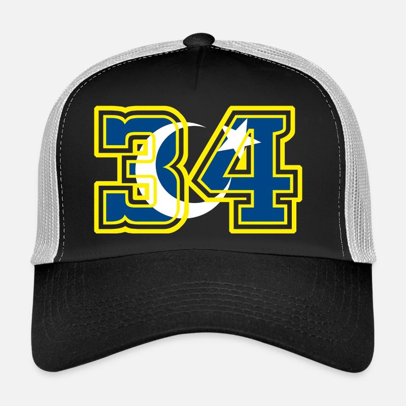 Istanbul - Trucker Cap - Schwarz/Steingrau
