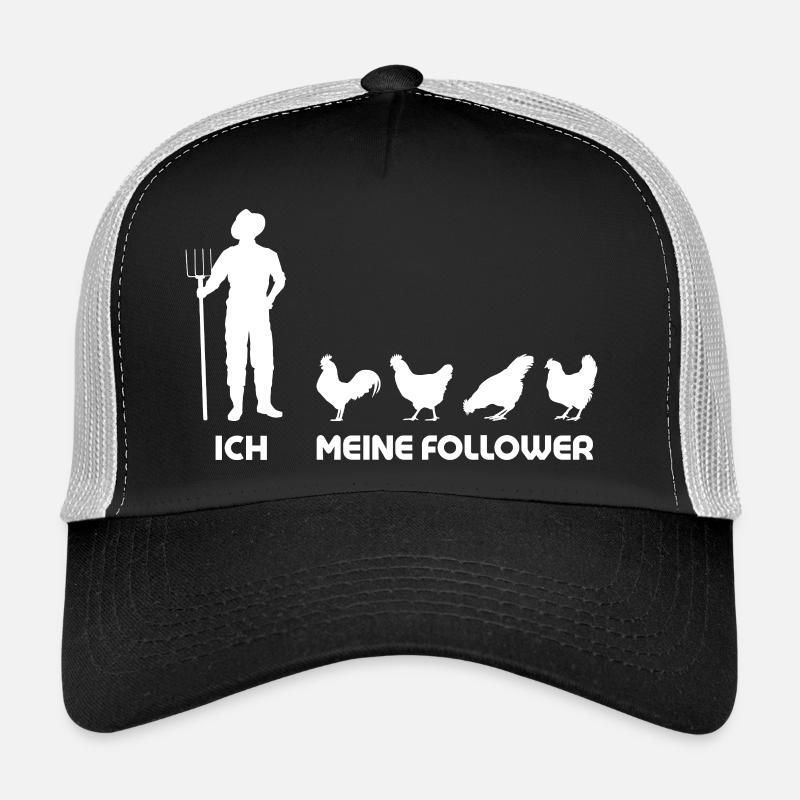 Moi Mes abonnés Éleveur de poulets Poulailler Casquette trucker 