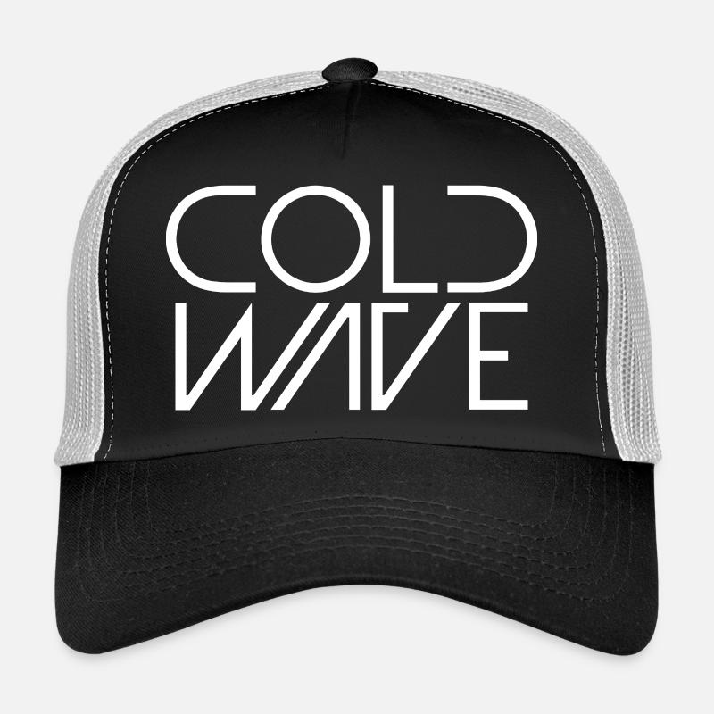 Cold Wave Minimalist Typography Trucker Cap
