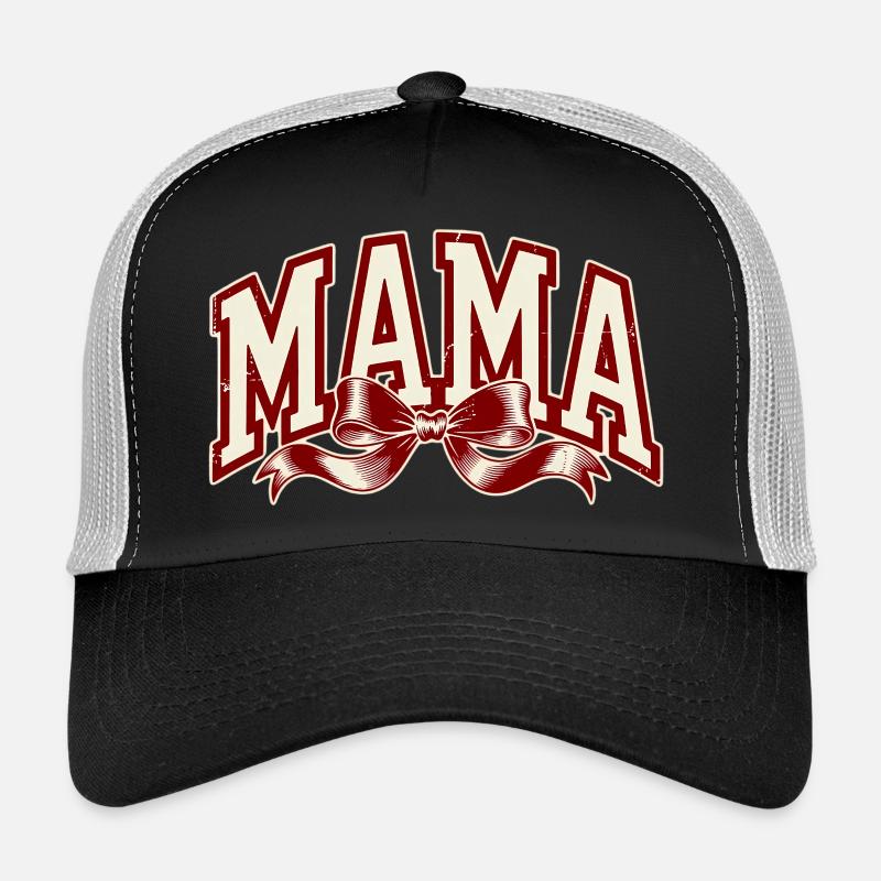 Rouge nœud de maman – Déclaration forte de maman Casquette trucker 