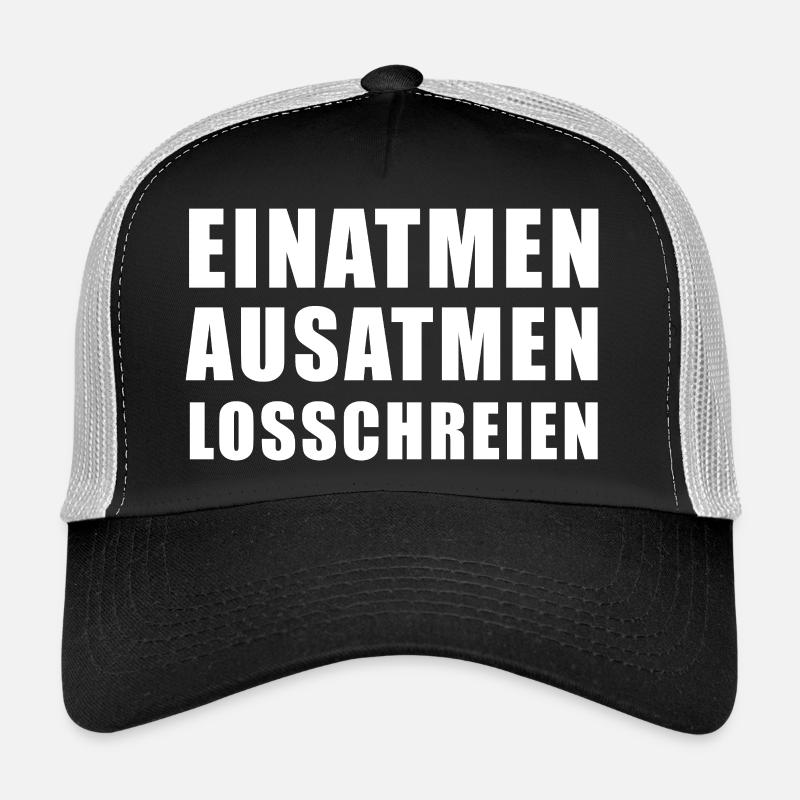 Inspire, expire, crie Casquette trucker 