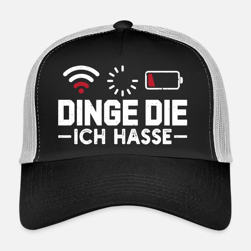 Ordinateur geek CHOSES QUE JE DÉTESTE DRÔLES Casquette trucker 