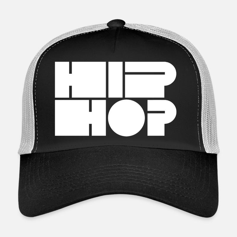 Hip Hop Block Typography Trucker Cap