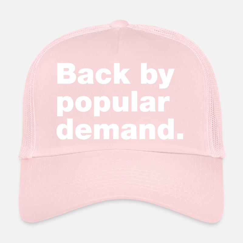 De retour à la demande populaire Casquette trucker 