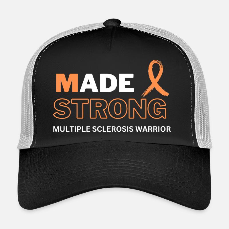 Multiple Sclerosis Strong MS Warrior Awareness Trucker Cap