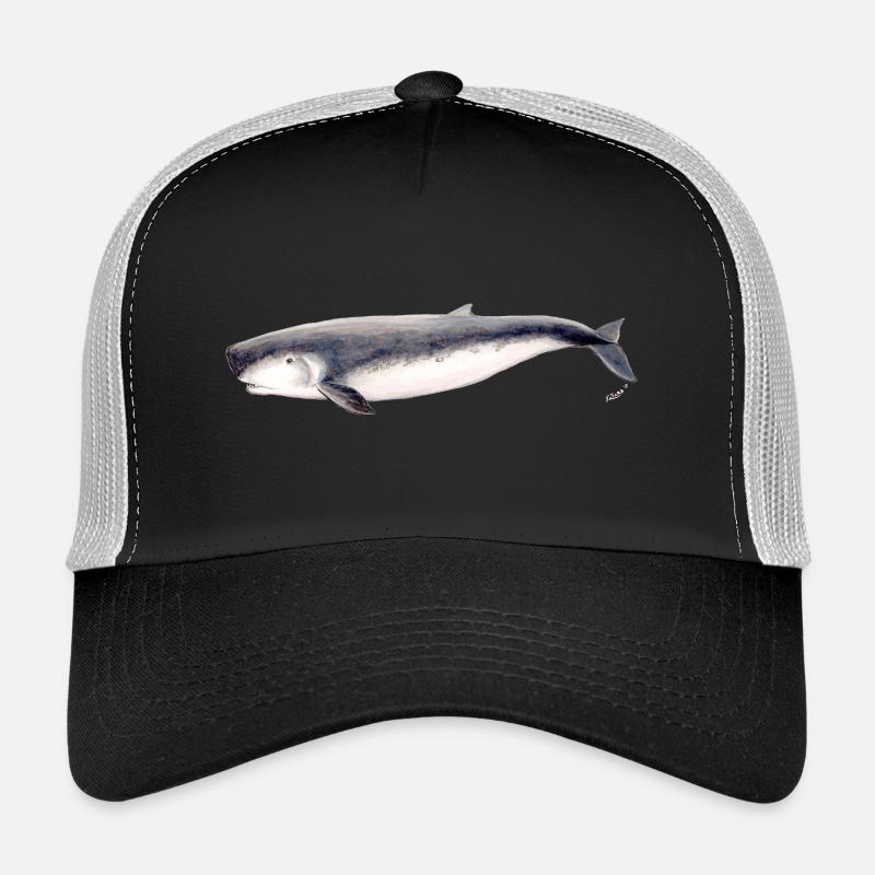 sperme pygmée cachalot pygmée baleine Kogia breviceps - Casquette trucker  - noir/gris pierre