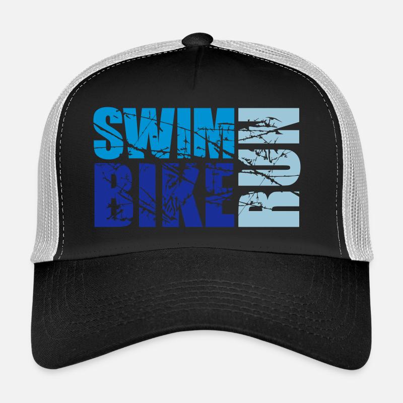 fissures scratch tampon nager vélo courir texte logo tria Casquette trucker 