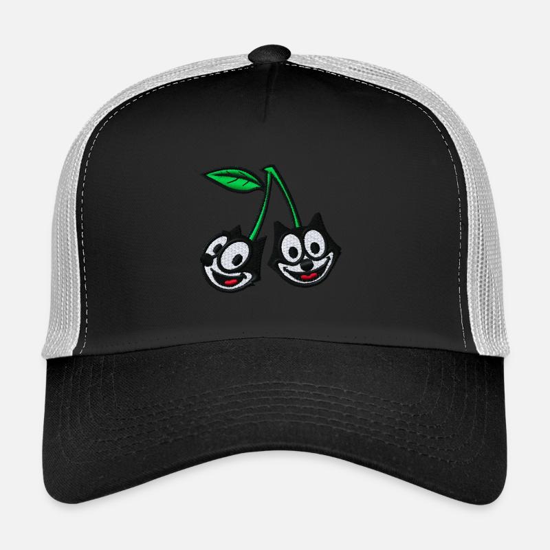 Felix The Cat Design Bâton Cerises Casquette trucker 