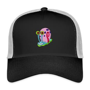 SpongeBob Schwammkopf Gary Stick-Motiv - Trucker Cap - Schwarz/Steingrau - Vorne