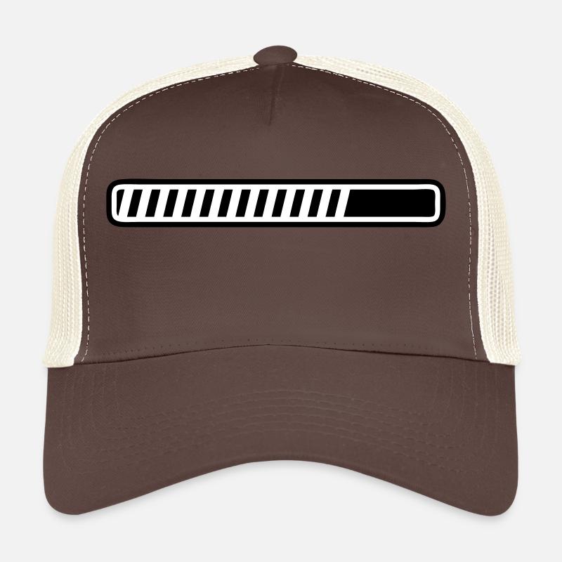 barre de progression - Casquette trucker  - marron/beige