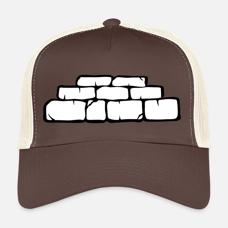 mur brique parpin Casquette trucker 