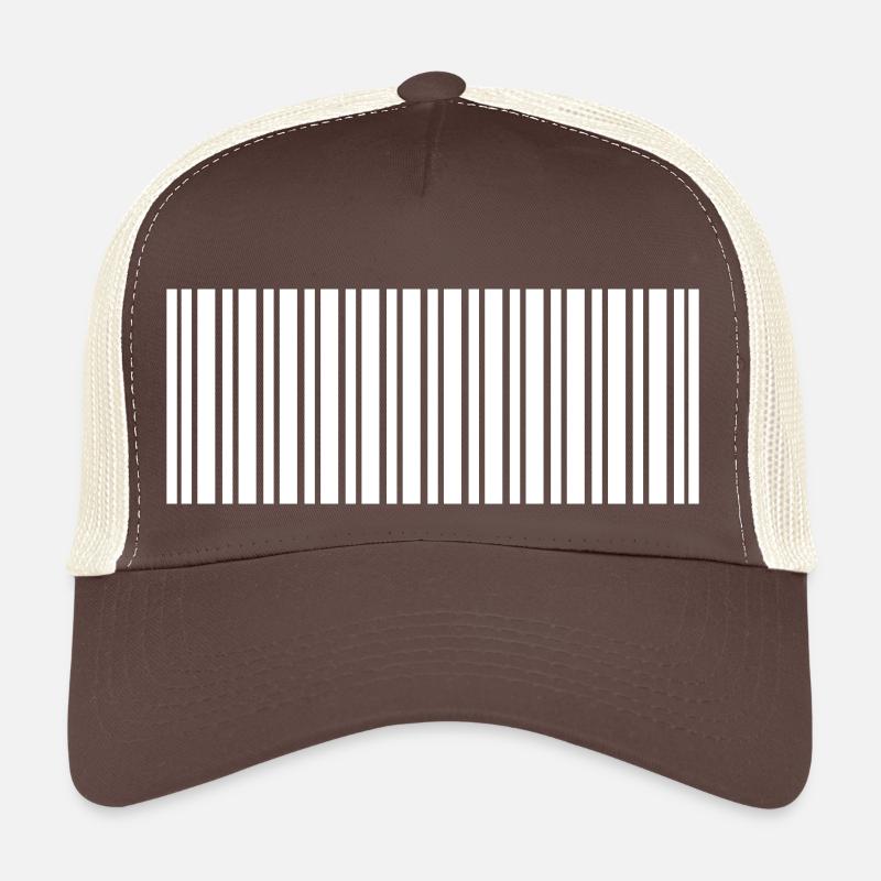 Barcode - Trucker Cap - Braun/Beige