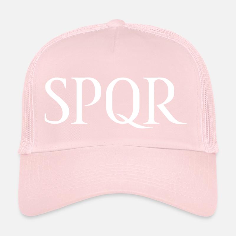 SPQR Lettering Vector Bright Trucker Cap
