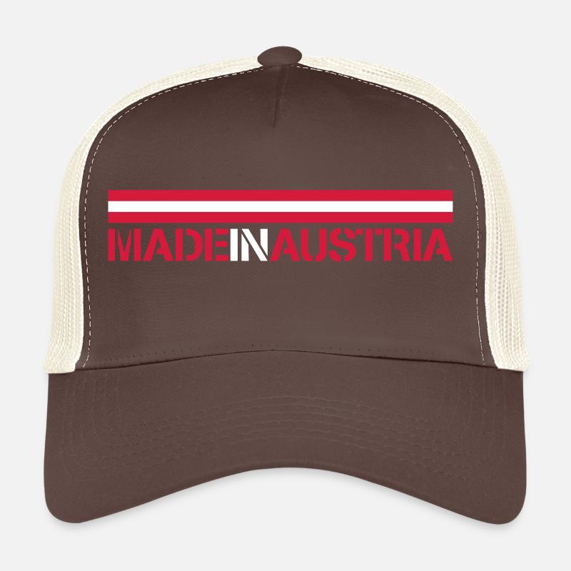 Made In Austria Logo Design Trucker Cap