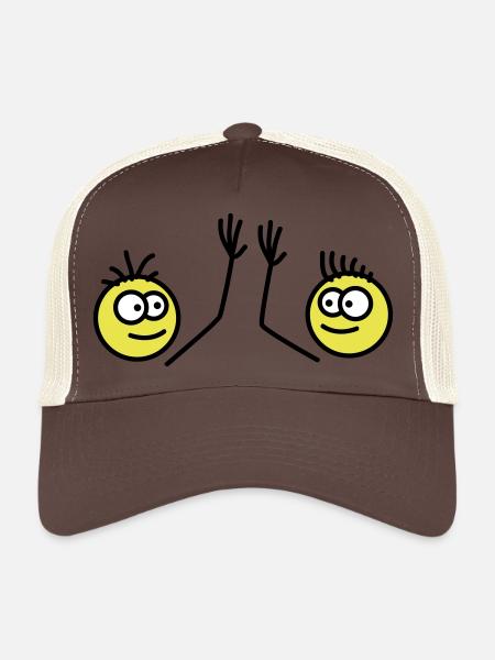 Bros - Trucker Cap - brown/beige - Front