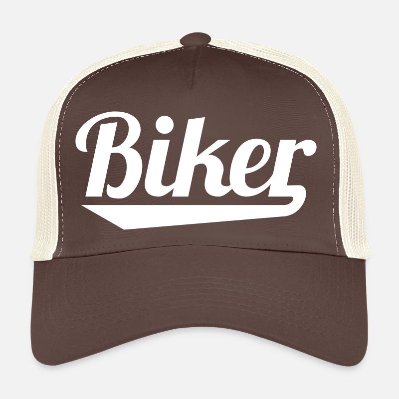 Biker - Trucker Cap - Braun/Beige