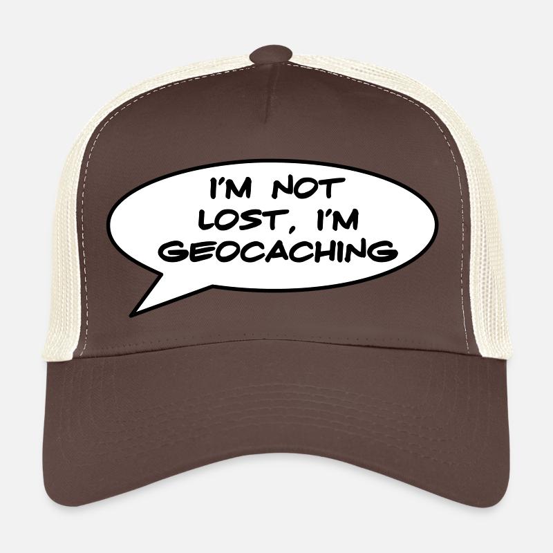 Geocaching - Trucker Cap - Braun/Beige