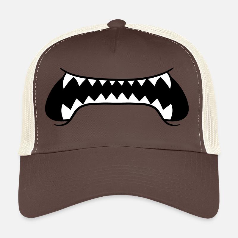 sharp teeth big mouth eat dangerous bo Trucker Cap