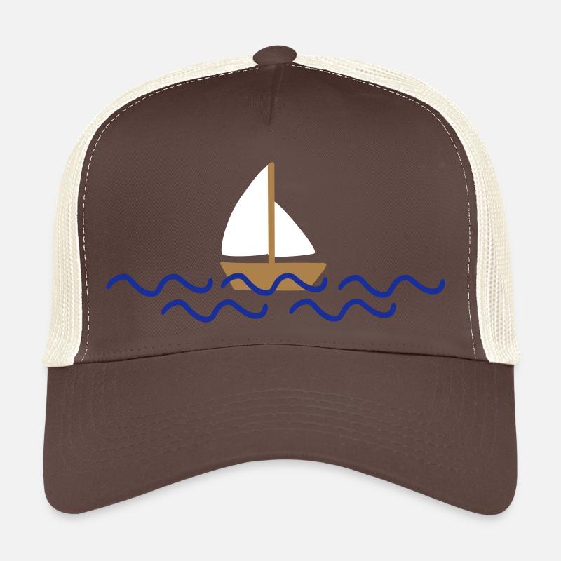 ship with waves Casquette trucker 