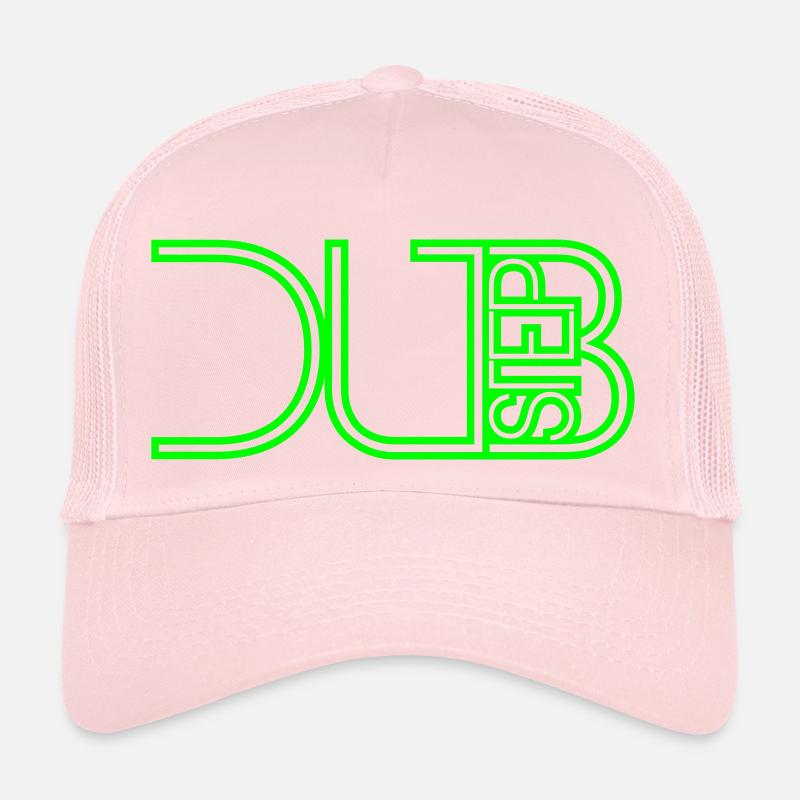 Dub Step Techno Musik Cool DJ Party Club Text Logo Trucker Cap