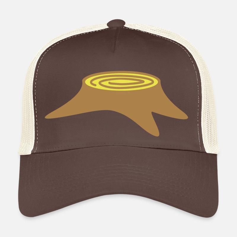 Tree Stump Tree Felling Lumberjack Forest Stump Wood Trucker Cap
