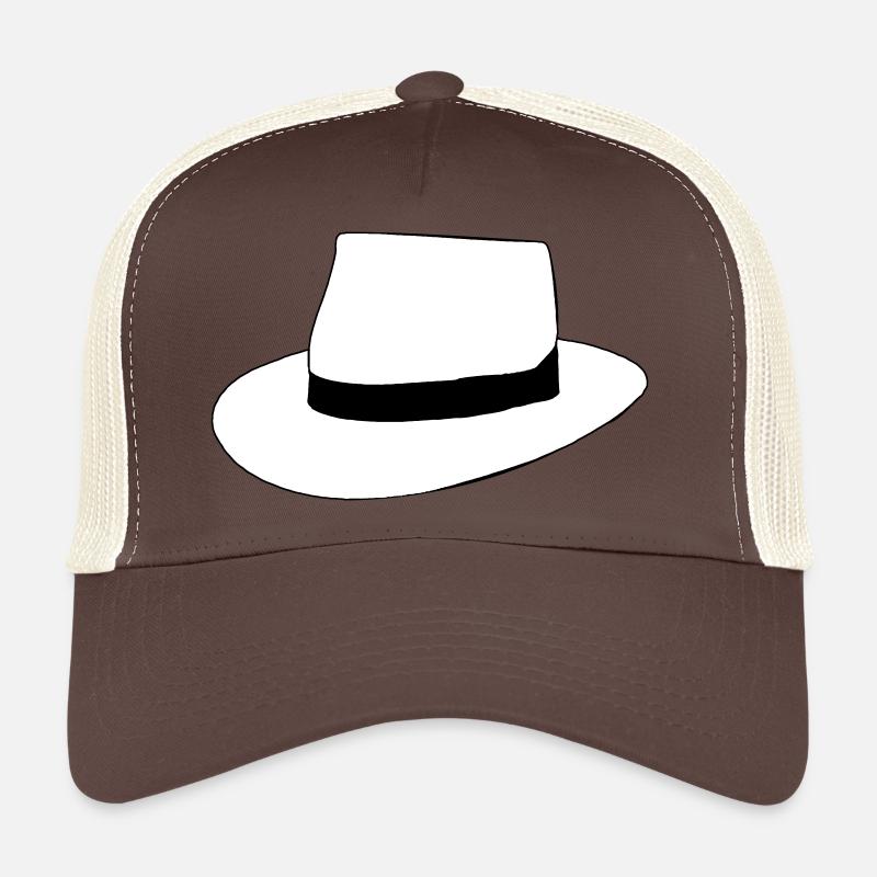 chapeau blanc Casquette trucker 