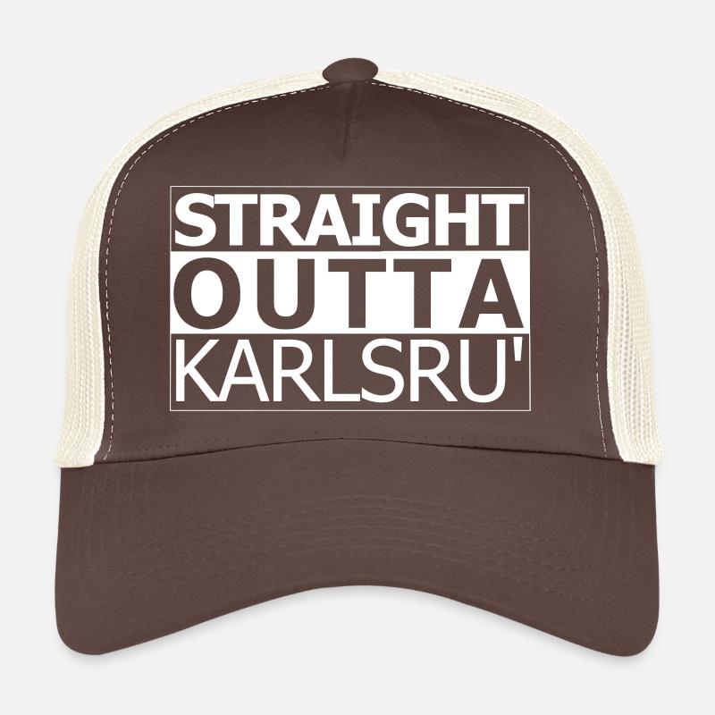 straight outta karlsruhe - Trucker Cap - brown/beige