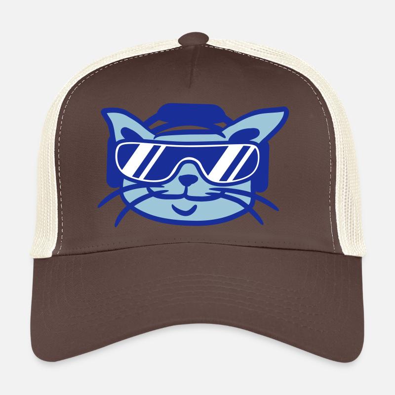 DJ Cat Face Kitten Pet Head Casquette trucker 