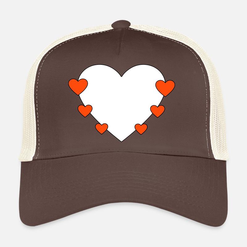 Heart with small hearts Trucker Cap