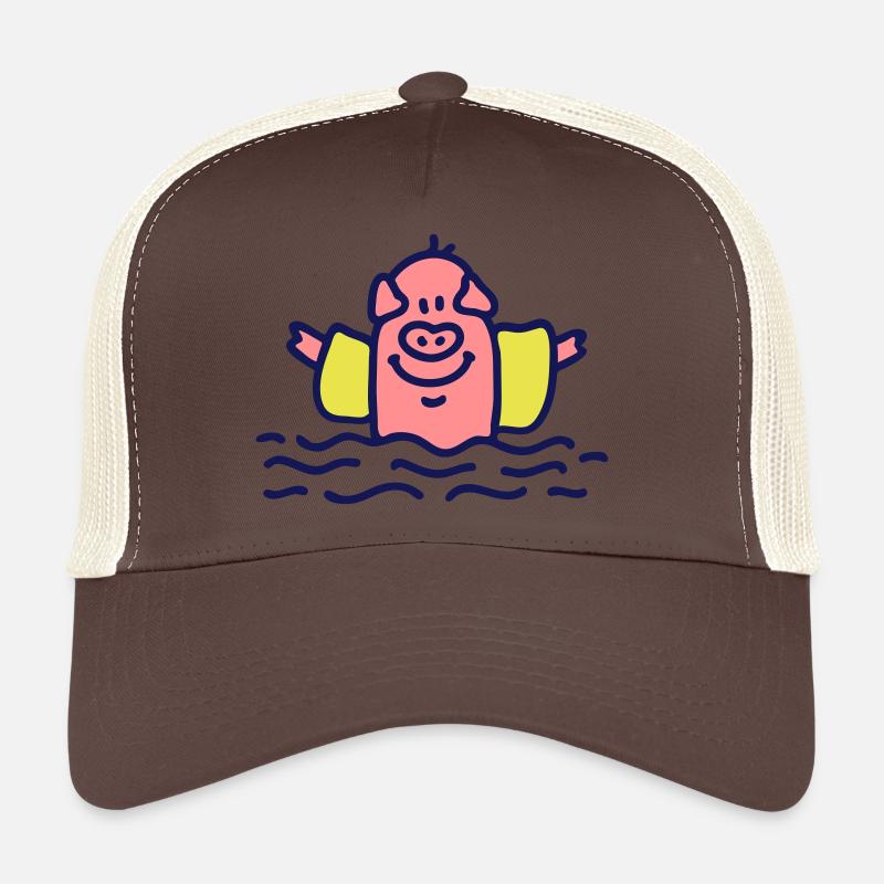 Porc ailes eau 3 Casquette trucker 