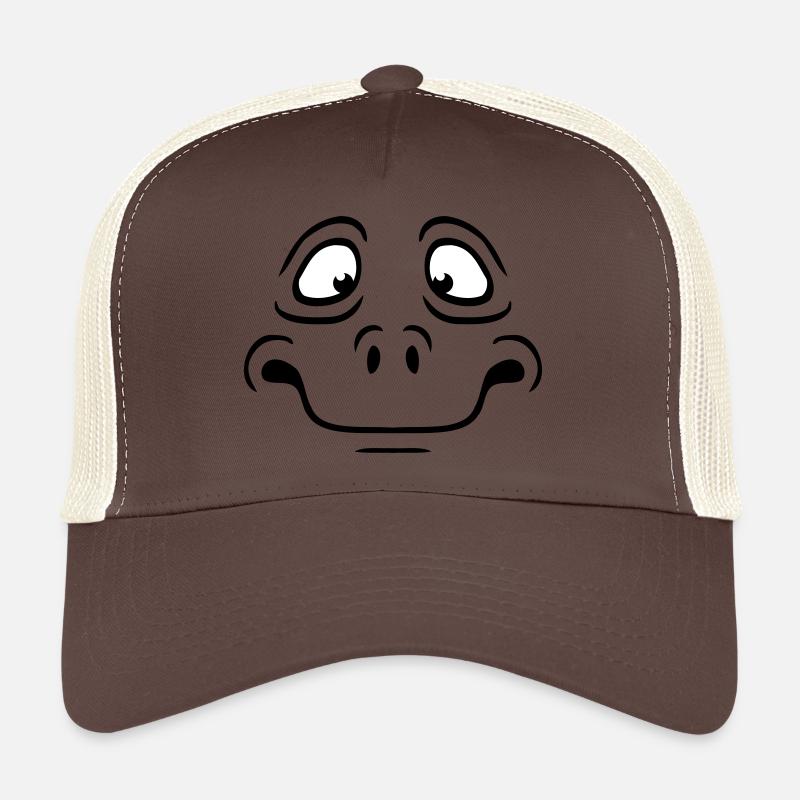 Visage anxieux de bande dessinée anxieux Casquette trucker 