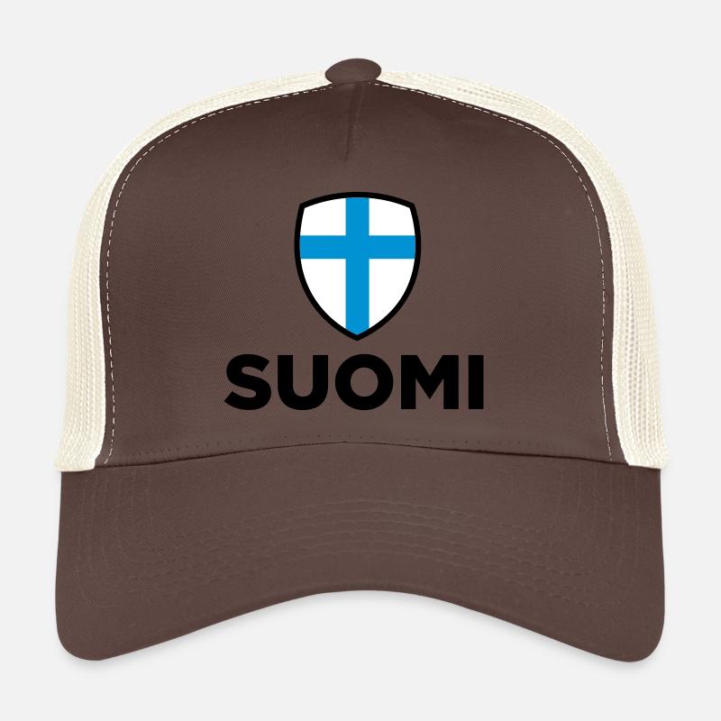 Drapeau national de la Finlande Casquette trucker 