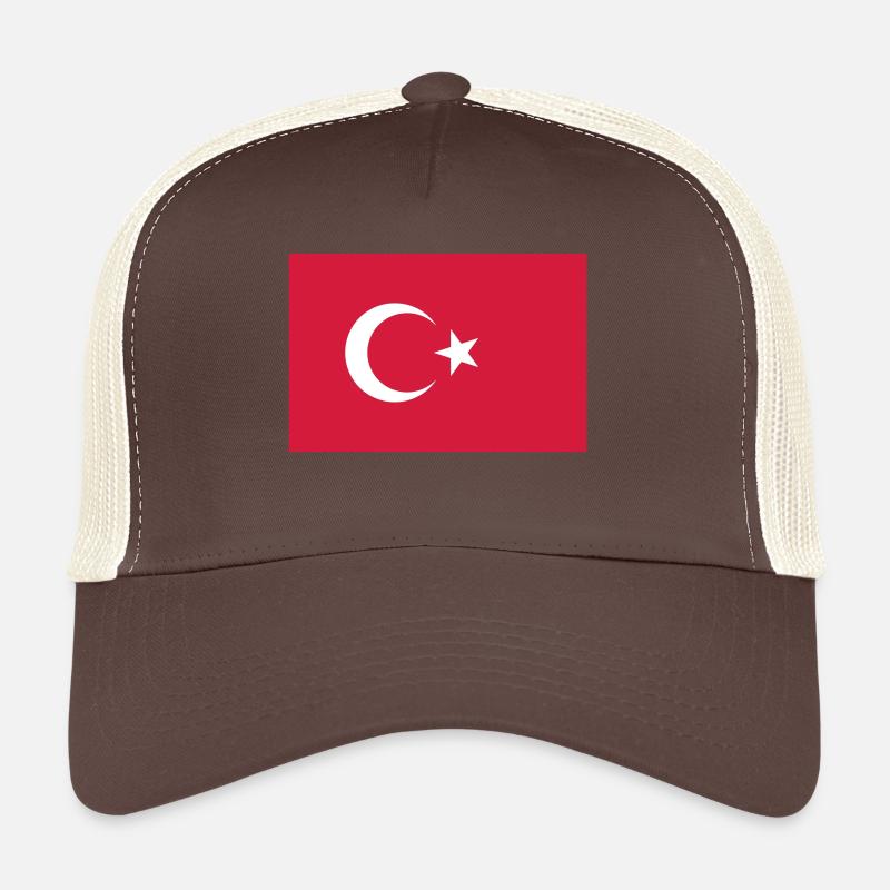 Drapeau national de la Turquie Casquette trucker 