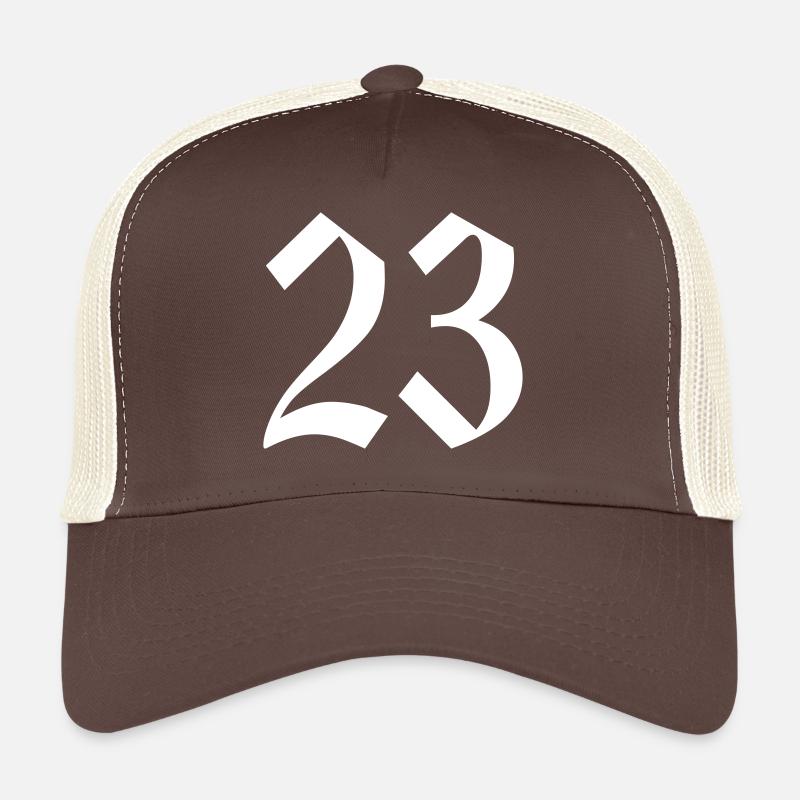 23 - Casquette trucker  - marron/beige