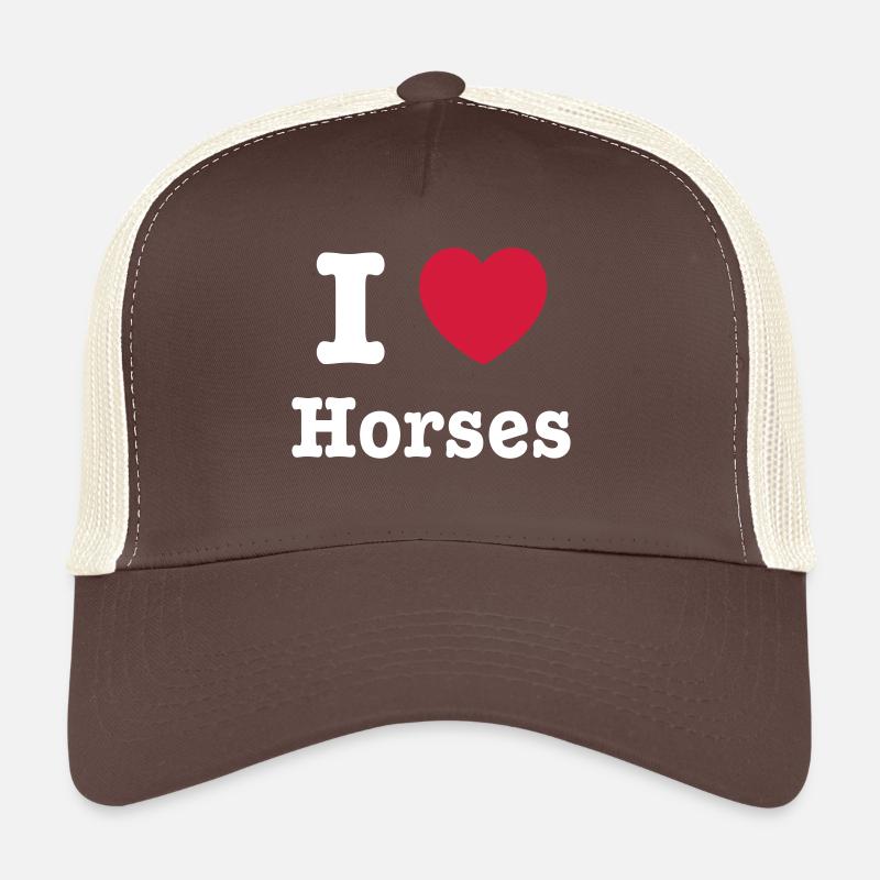 I love Horses / Ich liebe Pferde Trucker Cap