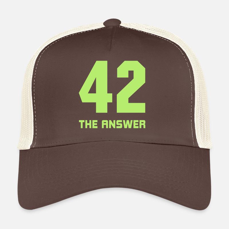 42, the Answer Answer Galaxy Science Fiction UFO Trucker Cap