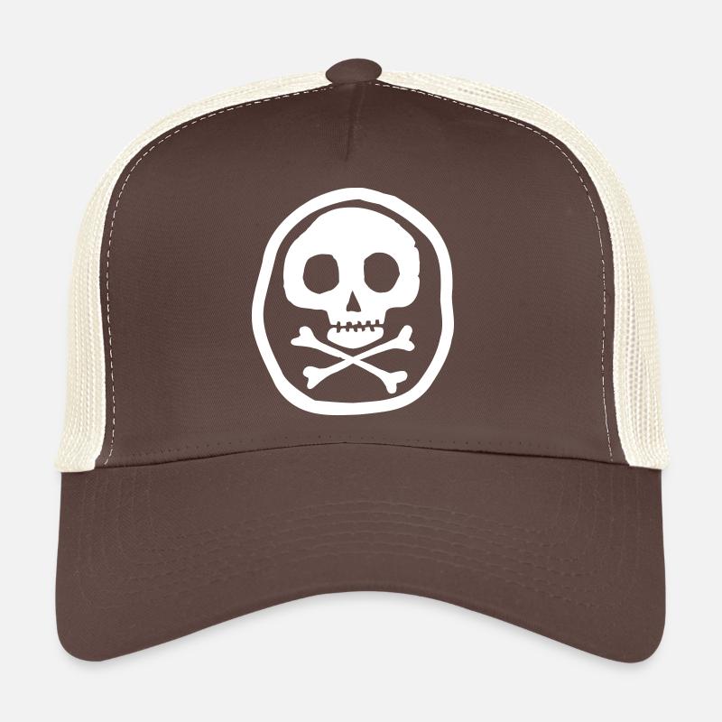 Crâne et os Casquette trucker 