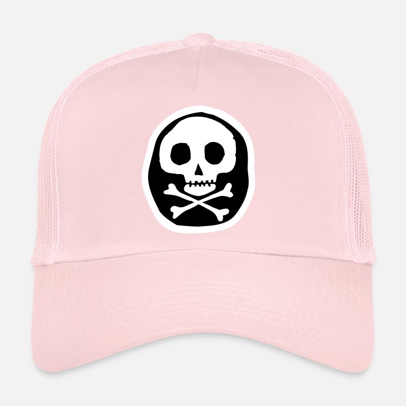 Crâne et os Casquette trucker 