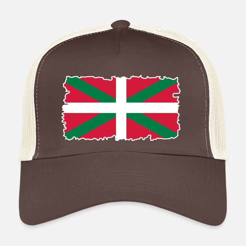 Drapeau Basque Ikurriña Casquette trucker 