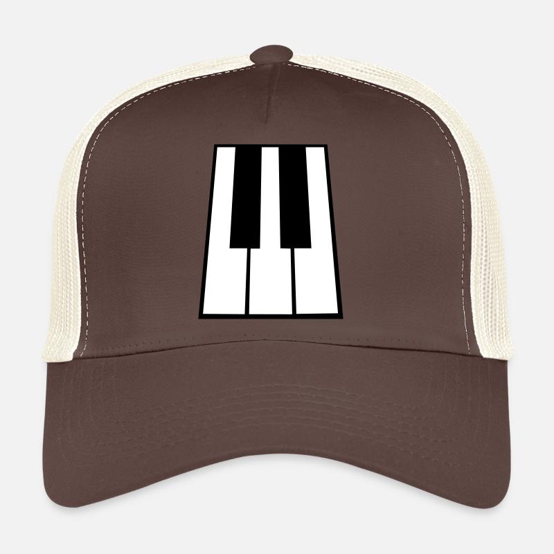 Piano Keys Instrument Playing Classical Music Trucker Cap