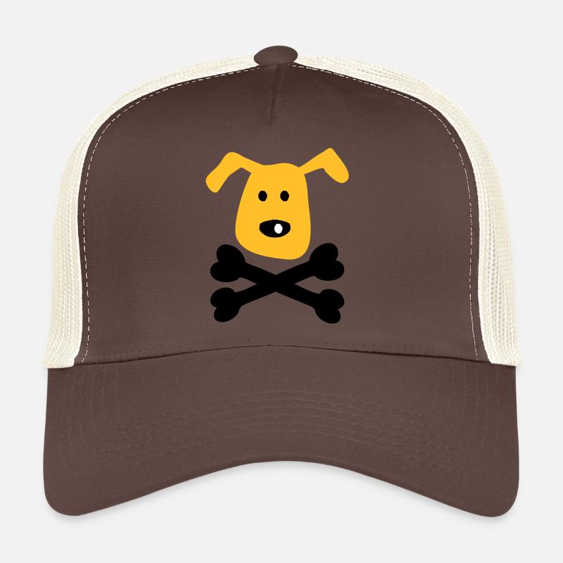 Hund - Trucker Cap - Braun/Beige