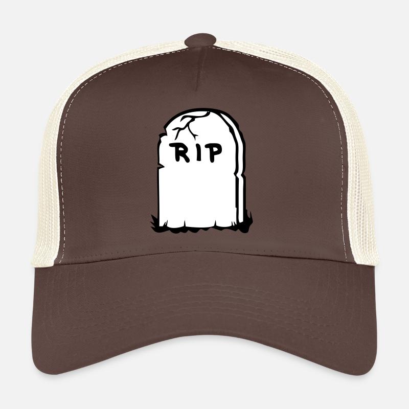 Coffin, Totenkopf, Gruft, grave, gravestone, death Trucker Cap