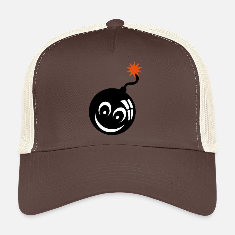 bombe smiley meche bomb 907 Casquette trucker 